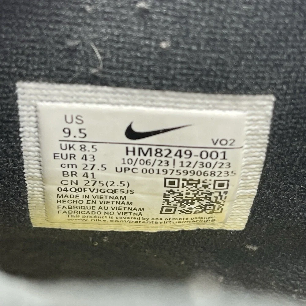 Nike HM8249-001 Air DT Max‎ 96 Men's Size 9.5 Sneakers Black White 2024 Shoes